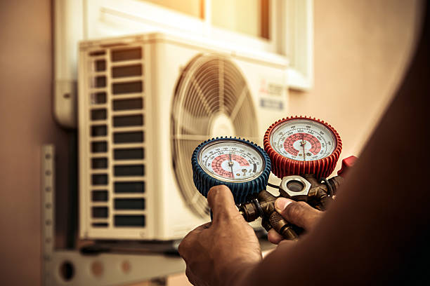 Professional Hvac technician working in Lederach, PA